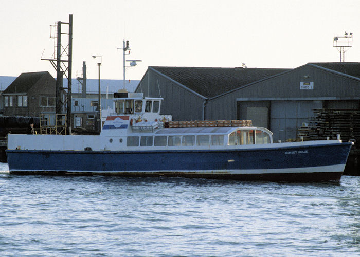 Photograph of the vessel  Dorset Belle pictured arriving at Poole on 25th October 1997