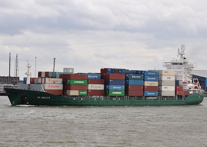 Photograph of the vessel  DS Agility pictured passing Vlaardingen on 22nd June 2012
