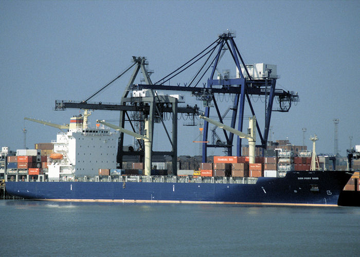  DSR Port Said pictured in Felixstowe on 4th June 1997