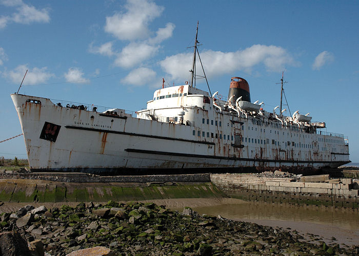  Duke of Lancaster pictured laid up at Llanerch-y-Mor near Mostyn on 23rd April 2008