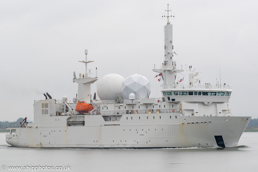 Photograph of the vessel fs Dupuy du Lôme pictured outbound from London on 19th July 2025