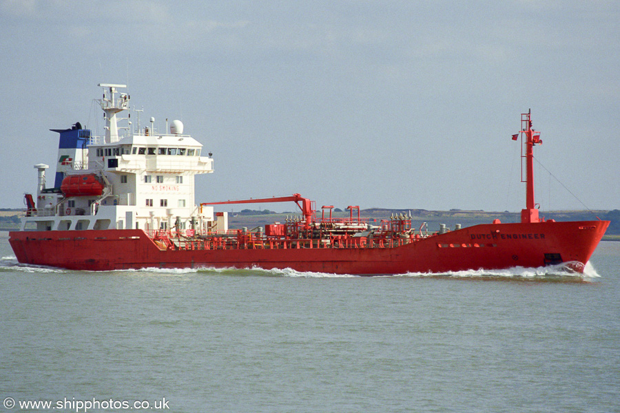 Photograph of the vessel  Dutch Engineer pictured on Sea Reach, River Thames on 1st September 2001