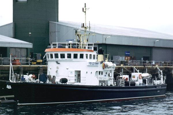 Photograph of the vessel ts Earl of Romney pictured at Gosport on 4th July 1998