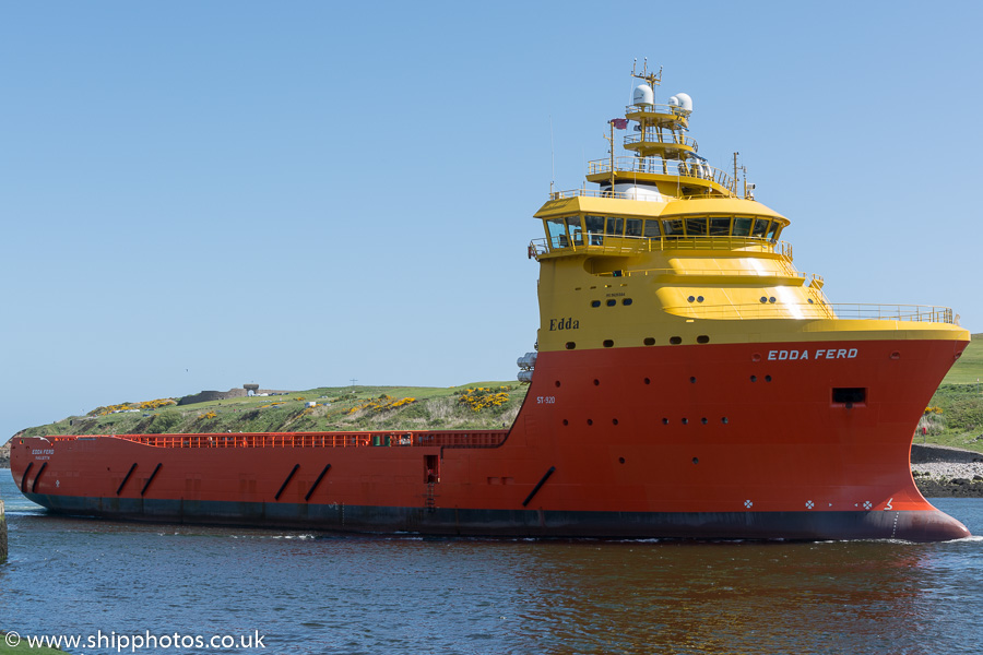  Edda Ferd pictured arriving at Aberdeen on 23rd May 2015