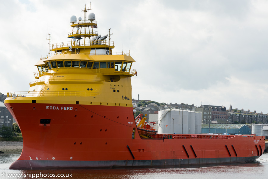  Edda Ferd pictured departing Aberdeen on 20th September 2015