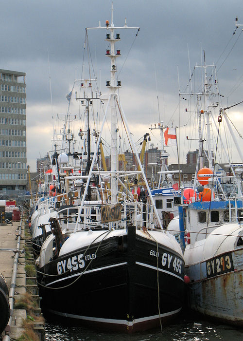 Photograph of the vessel fv Edlei pictured in Grimsby on 5th September 2009