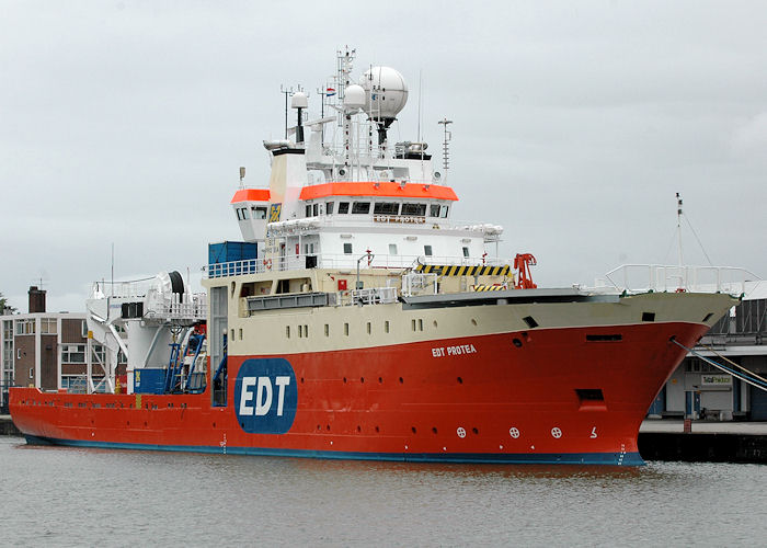 Photograph of the vessel  EDT Protea pictured in Merwehaven, Rotterdam on 20th June 2010