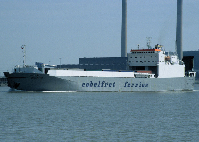 Photograph of the vessel  Eglantine pictured passing Tilbury on 16th May 1998