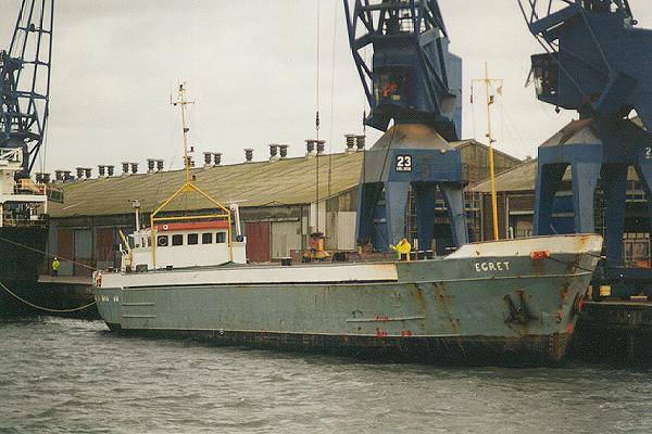 Photograph of the vessel  Egret pictured in Ipswich on 6th October 1995