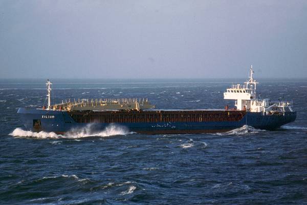 Photograph of the vessel  Eilsum pictured on the River Elbe on 29th May 2001