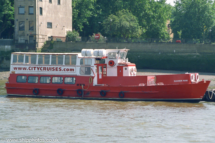 Photograph of the vessel  Eleanor Rose pictured in London on 17th July 2005