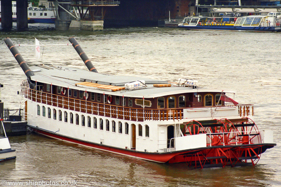 Photograph of the vessel  Elizabethan pictured in London on 14th June 2002