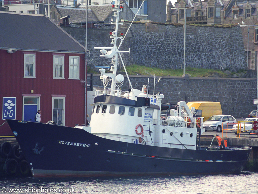 Elizabeth G pictured at Lerwick on 11th May 2003