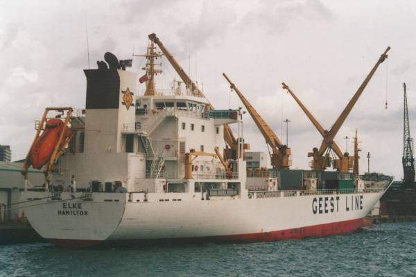 Photograph of the vessel  Elke pictured in Southampton on 15th August 1999