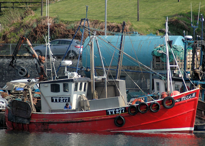 Photograph of the vessel fv Ella M pictured at Tarbert, Loch Fyne on 22nd April 2011