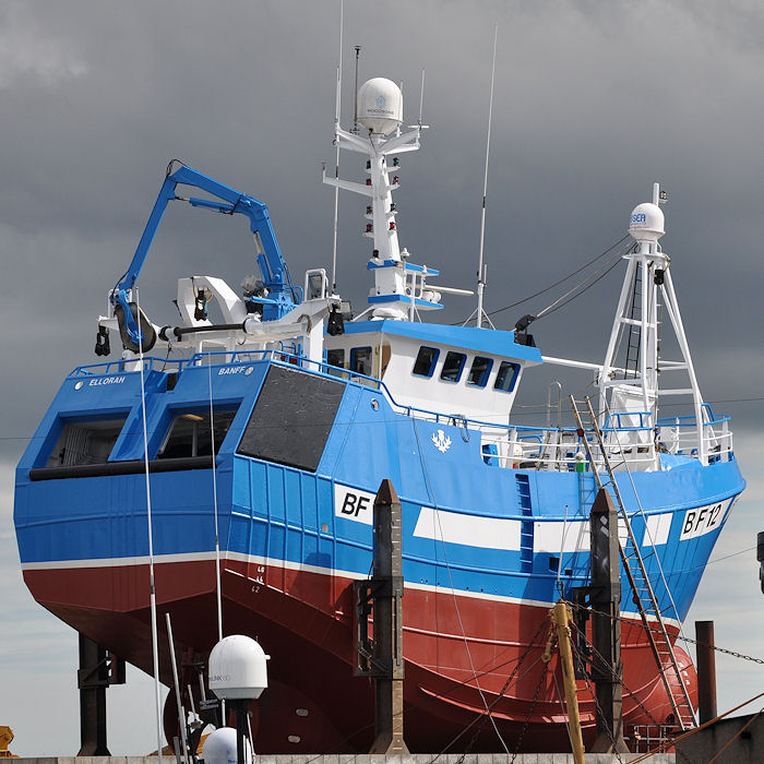 Photograph of the vessel fv Ellorah pictured at Fraserburgh on 6th May 2013