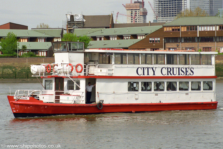 Photograph of the vessel  Eltham pictured at Greenwich on 22nd April 2002