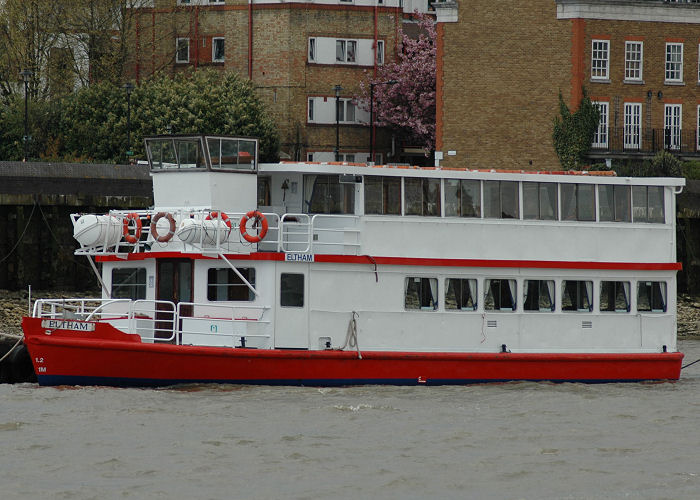Photograph of the vessel  Eltham pictured in London on 1st May 2006
