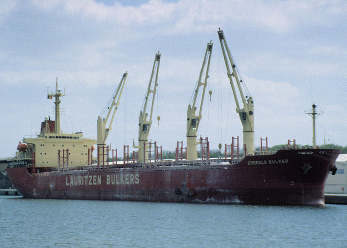 Photograph of the vessel  Emerald Bulker pictured in Antwerp on 19th April 1997