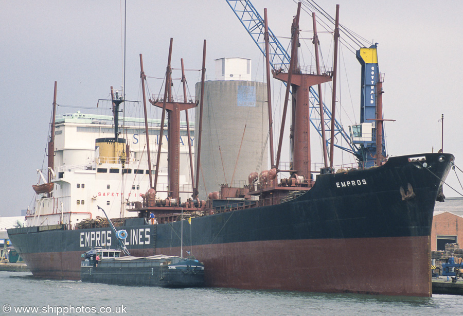 Photograph of the vessel  Empros pictured in Vijfde Havendok, Antwerp on 20th June 2002