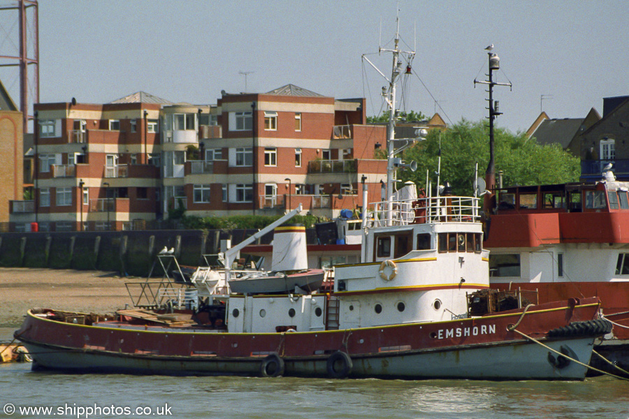Photograph of the vessel  Emshorn pictured in London on 17th July 2005