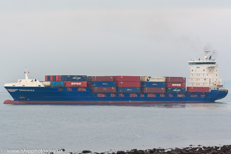 Photograph of the vessel  Encounter pictured passing Greenock on 20th April 2019