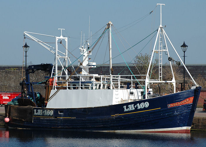 Photograph of the vessel fv Endeavour pictured in Muirtown Basin, Inverness on 27th April 2011