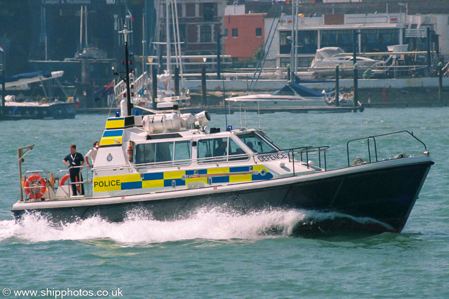 Photograph of the vessel  Endeavour pictured in Portsmouth Harbour on 24th August 2001