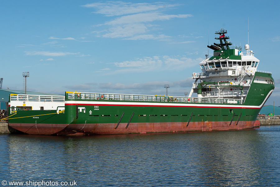 Photograph of the vessel  Enea pictured at Leith on 3rd June 2022