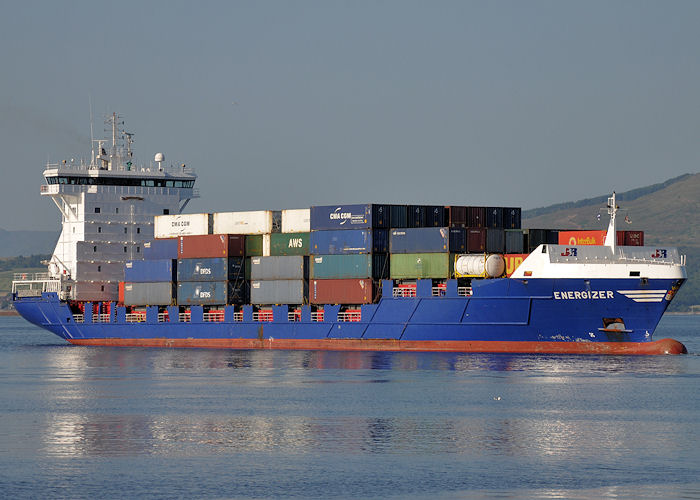 Photograph of the vessel  Energizer pictured departing Greenock Ocean Terminal on 19th July 2013