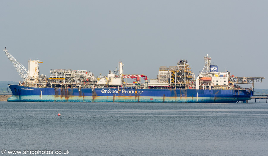 Photograph of the vessel  EnQuest Producer pictured laid up at Nigg on 12th May 2024