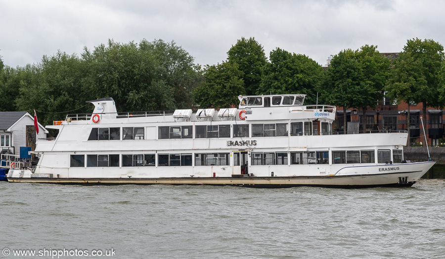 Photograph of the vessel  Erasmus pictured at Bermondsey on 20th July 2025