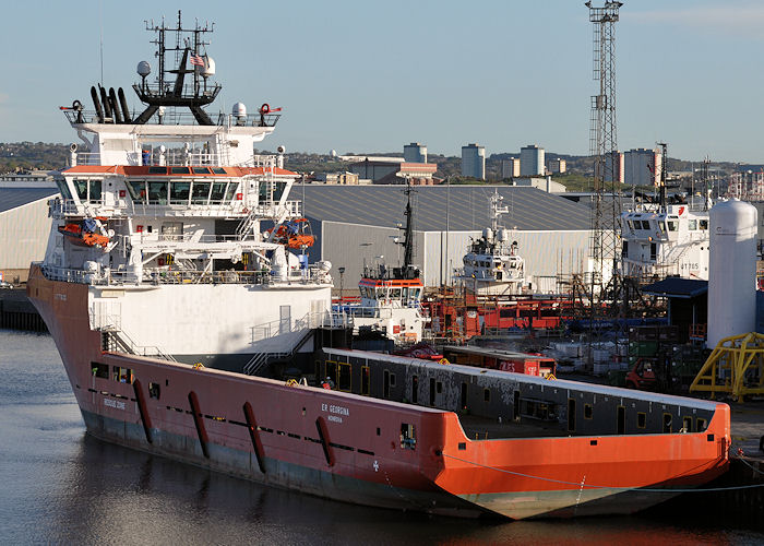 Photograph of the vessel  E.R. Georgina pictured at Aberdeen on 13th May 2013