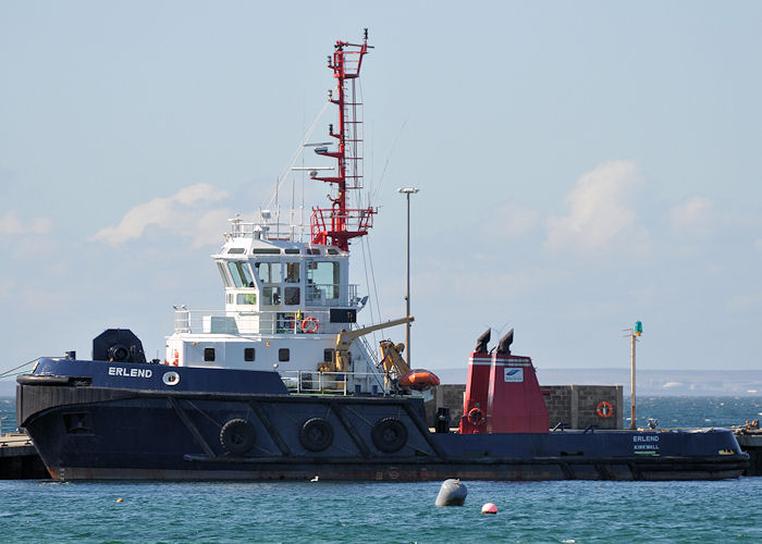 Photograph of the vessel  Erlend pictured at Scapa on 9th May 2013