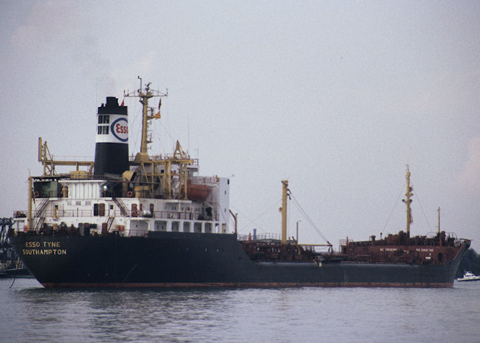 Photograph of the vessel  Esso Tyne pictured at Gosport on 1st March 1991