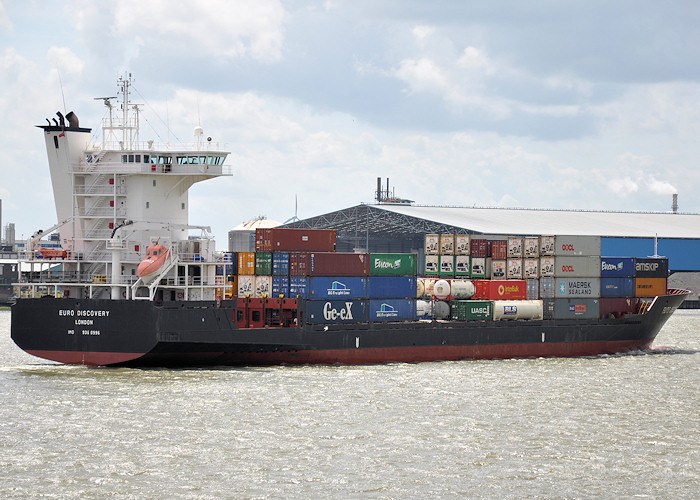 Photograph of the vessel  Euro Discovery pictured passing Vlaardingen on 23rd June 2012