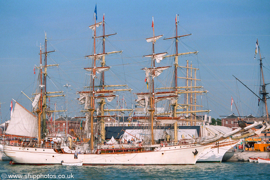 Photograph of the vessel  Europa pictured at the International Festival of the Sea, Portsmouth Naval Base on 24th August 2001