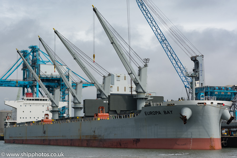 Photograph of the vessel  Europa Bay pictured in Gladstone Branch Dock No.1, Liverpool on 20th June 2015