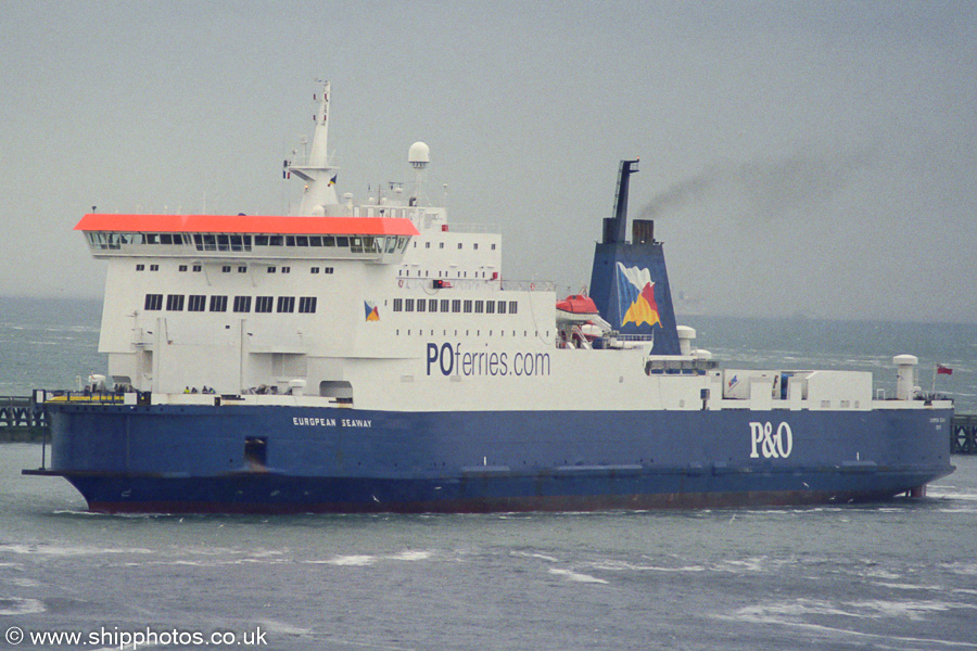 European Seaway pictured arriving at Calais on 13th May 2003