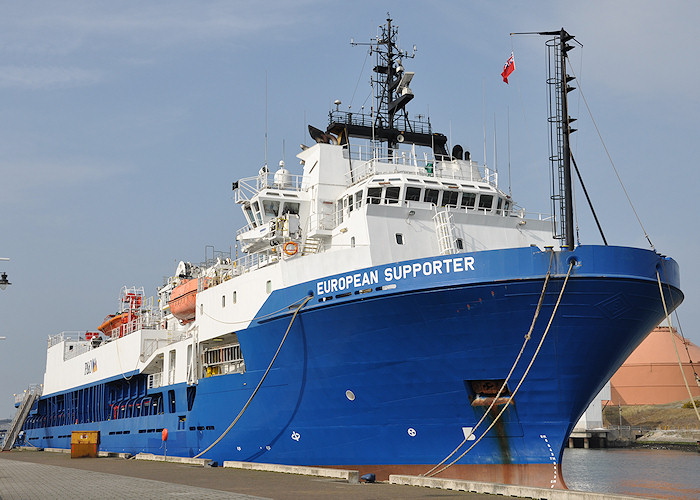 Photograph of the vessel cs European Supporter pictured at Blyth on 23rd March 2012