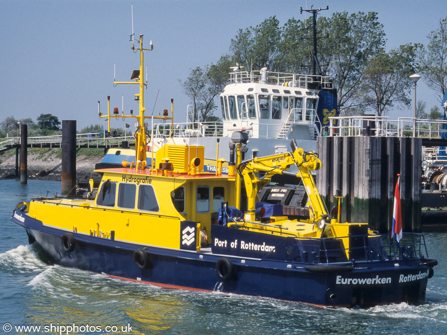 Photograph of the vessel  Eurowerken pictured in Scheurhaven, Europoort on 17th June 2002