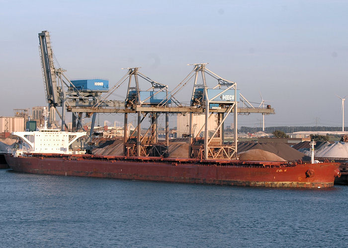 Photograph of the vessel  Eva N pictured at EECV, Calandkanaal, Europoort on 21st June 2010