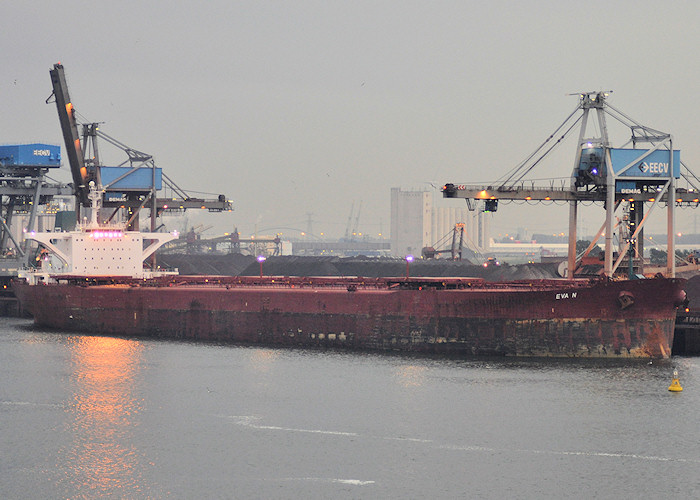 Photograph of the vessel  Eva N pictured at EECV, Calandkanaal, Europoort on 28th June 2011