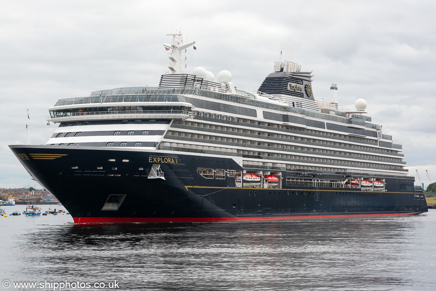 Photograph of the vessel  Explora 1 pictured departing North Shields on 28th August 2023