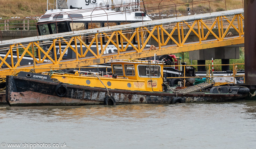 Photograph of the vessel  Express pictured at Coldharbour Jetty, Rainham on 20th July 2025