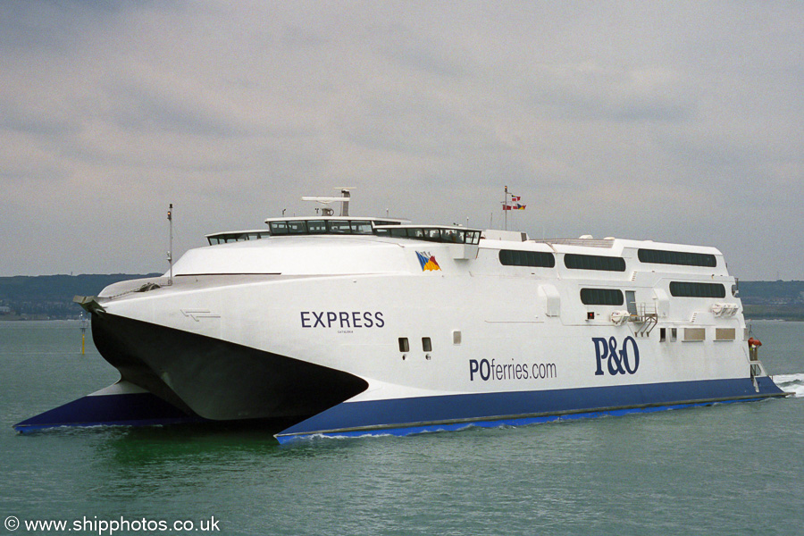 Photograph of the vessel  Express pictured departing Portsmouth Harbour on 5th July 2003