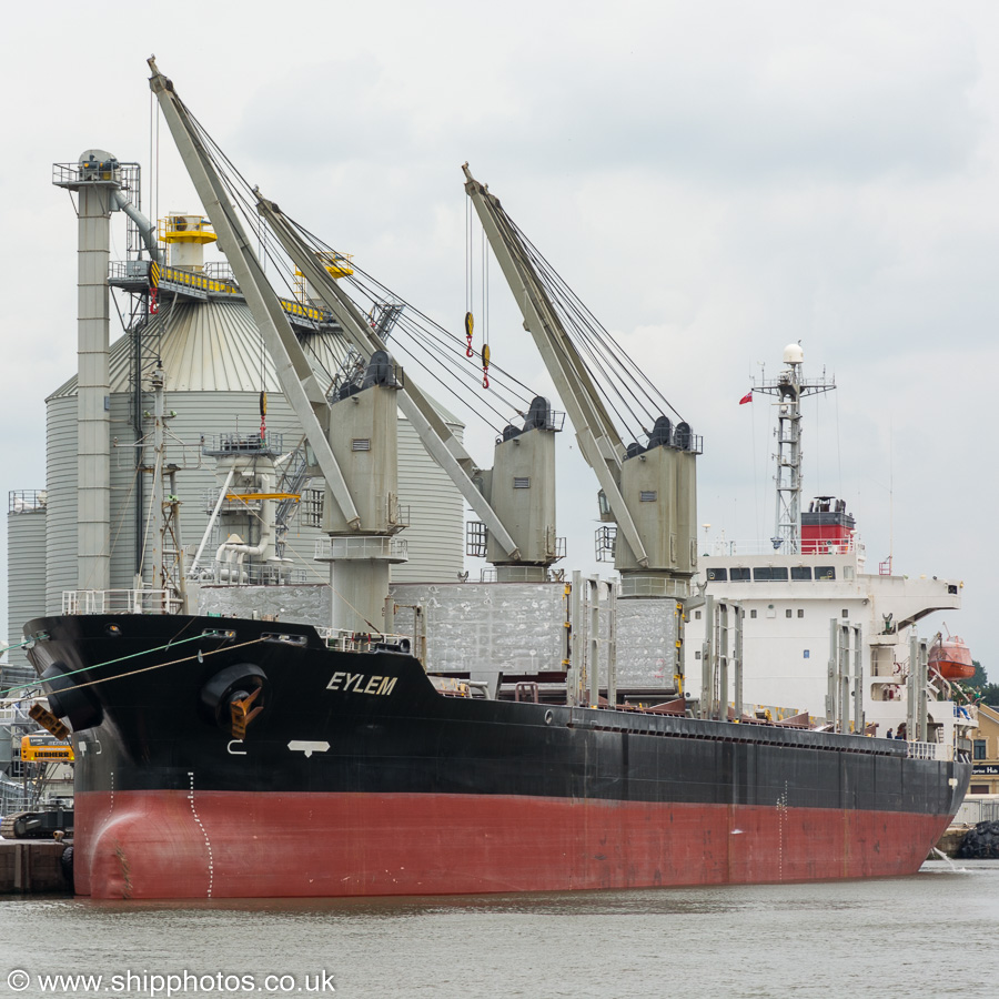 Photograph of the vessel  Eylem pictured in Canada Dock, Liverpool on 3rd August 2019