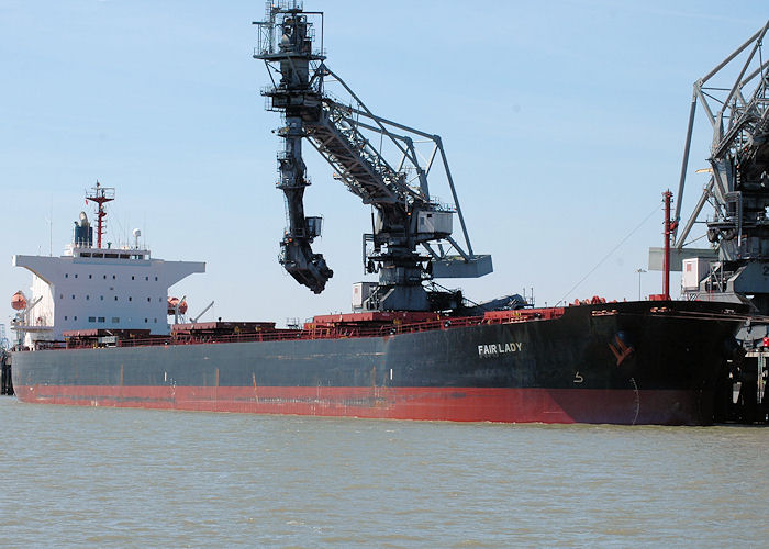 Photograph of the vessel  Fair Lady pictured at Tilbury Power Station on 22nd May 2010