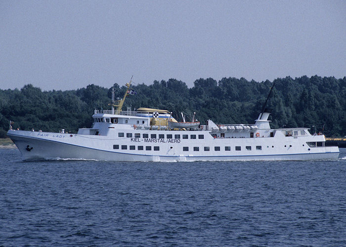 Photograph of the vessel  Fair Lady pictured on Kieler Förde on 22nd August 1995