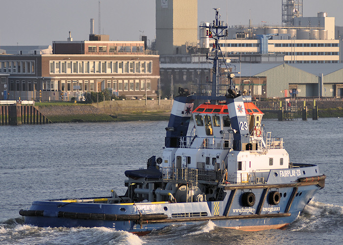 Photograph of the vessel  Fairplay-23 pictured passing Vlaardingen on 26th June 2011